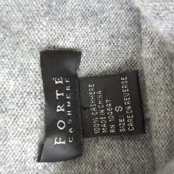 Forte Cashmere Gray Cowlneck Sweater - Picture 2 of 7